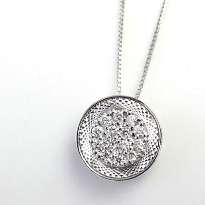 楽天市場】プラチナ ダイヤモンド ネックレス 0.2ct 45cm ベネチアン 