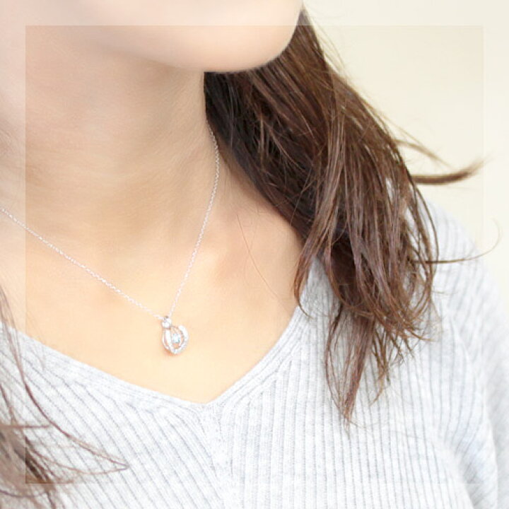 楽天市場】K18WG 揺れる ダイヤモンド ネックレス 0.23ct ダンシング  