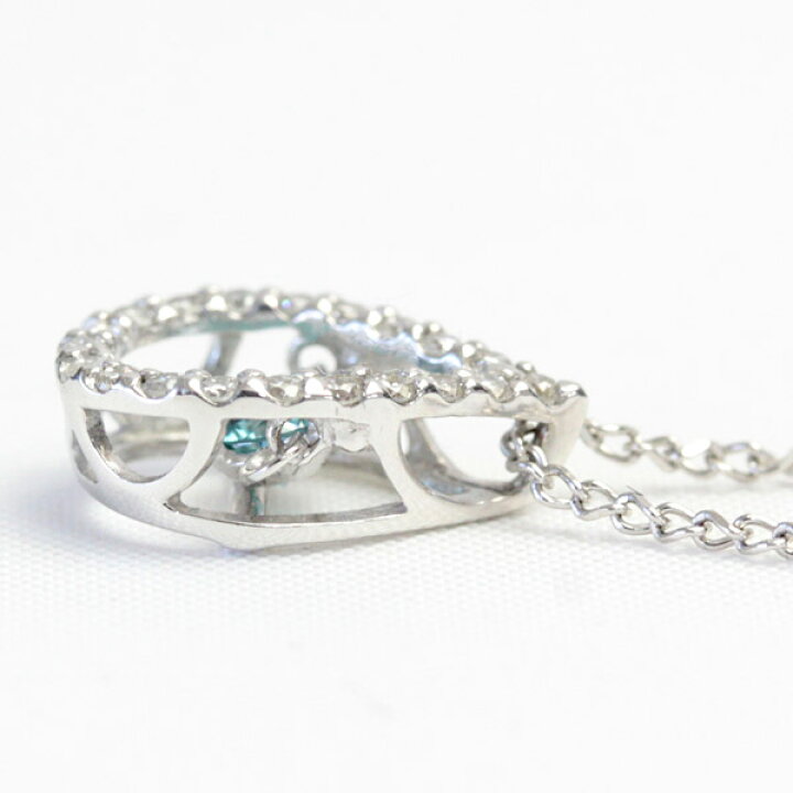 楽天市場】K18WG 揺れる ダイヤモンド ネックレス 0.25ct ダンシング 