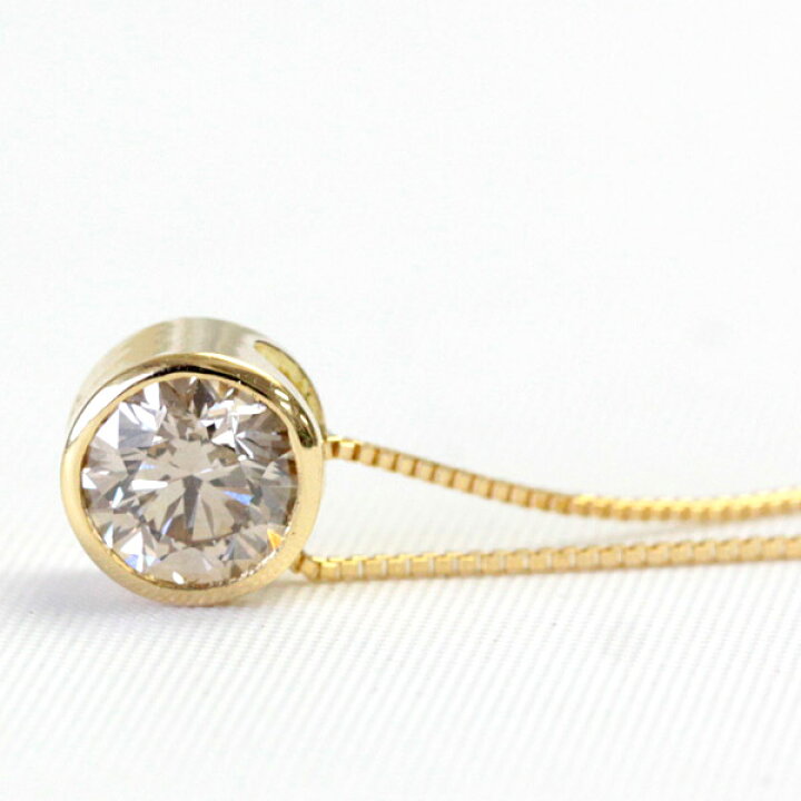 楽天市場】K18 シャンパン ブラウン ダイヤモンド 0.5ct ハート 