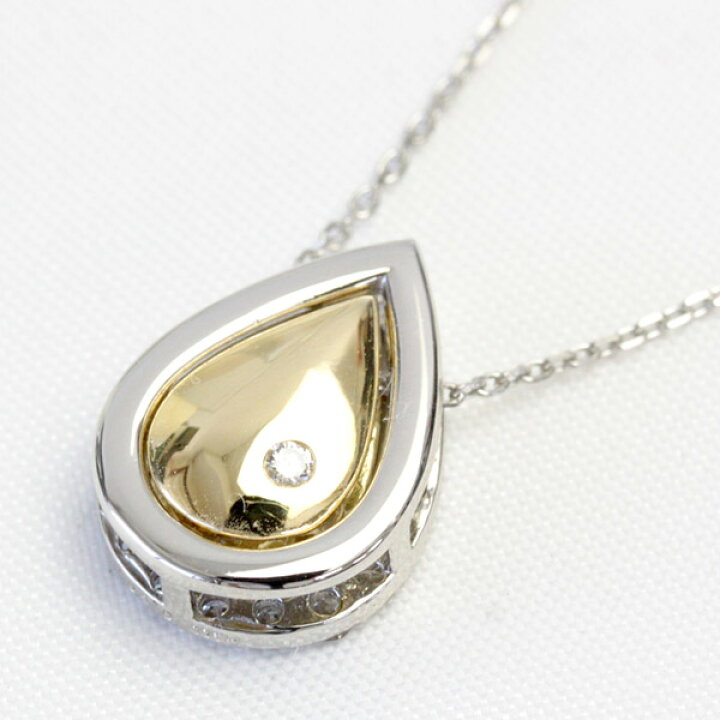 楽天市場】K18 / Pt 3way リバーシブル ダイヤモンド ネックレス 0.5ct 