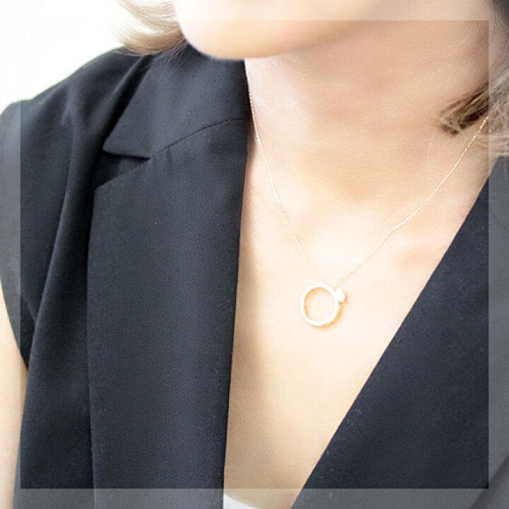 楽天市場】K18 ダイヤモンド ネックレス 0.03ct ダイヤモンドリング 
