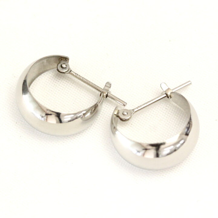 楽天市場】ピアス プラチナ フープピアス 7mm×13mm pt900 フープピアス 
