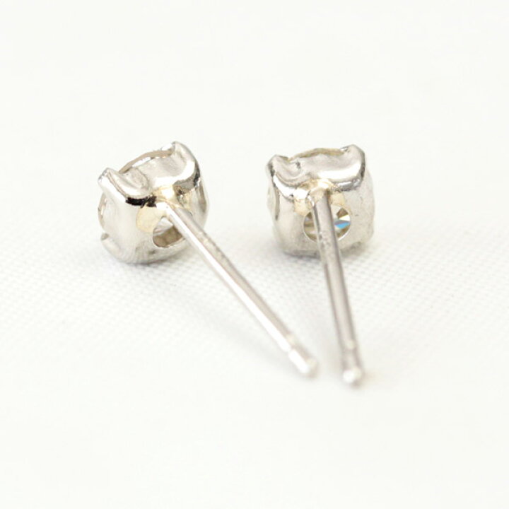 楽天市場】pt ブラウン ダイヤモンド ピアス 0.4ct 四本爪 シャンパン 