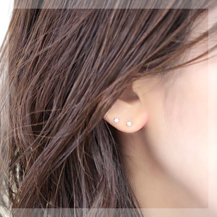楽天市場】プラチナ シャンパン ブラウンダイヤモンド ピアス 0.1ct 