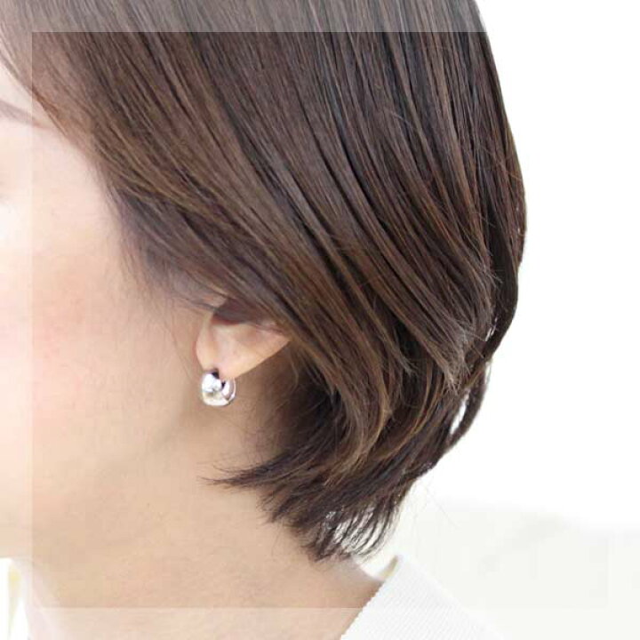 楽天市場】ピアス プラチナ フープピアス 10mm×13mm pt900 フープ 