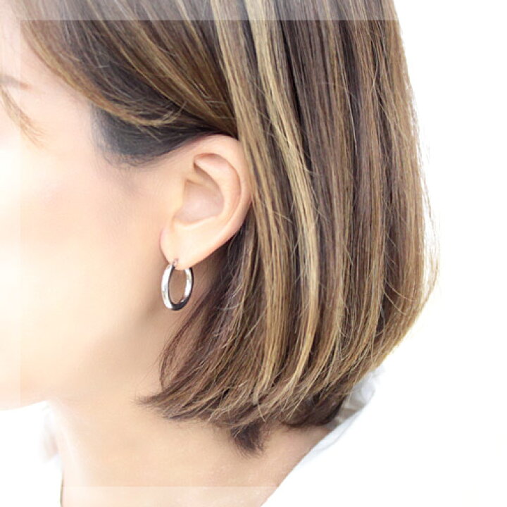 楽天市場】ピアス プラチナ フープピアス 3.0mm×20mm pt900 フープ 