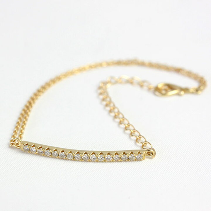 楽天市場】K18 ダイヤモンド ブレスレット ローピング ダイヤブレス  