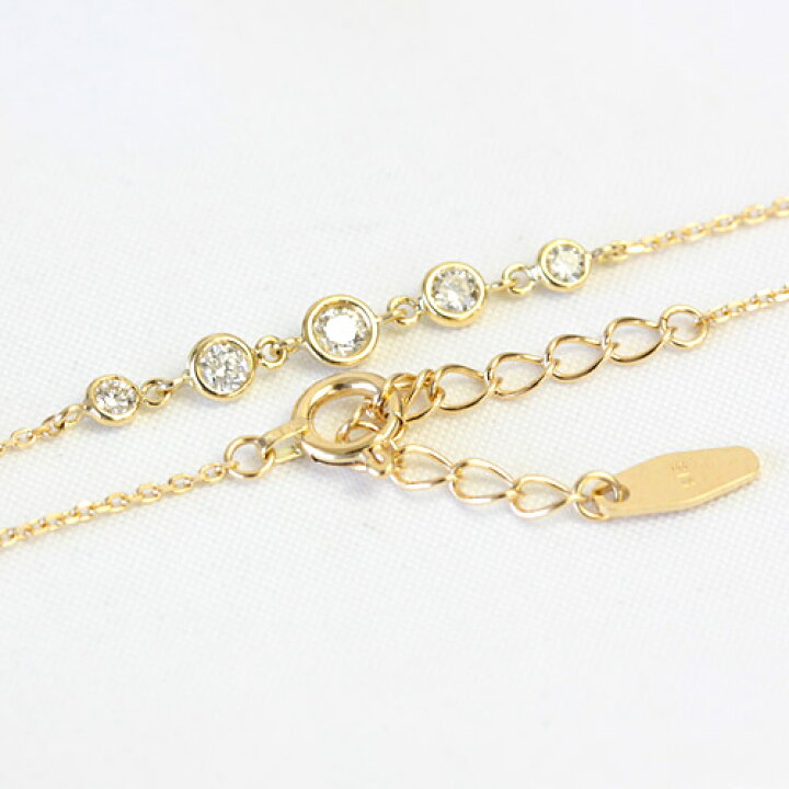 楽天市場】K18 ダイヤモンド ブレスレット 0.15ct グラデーション  