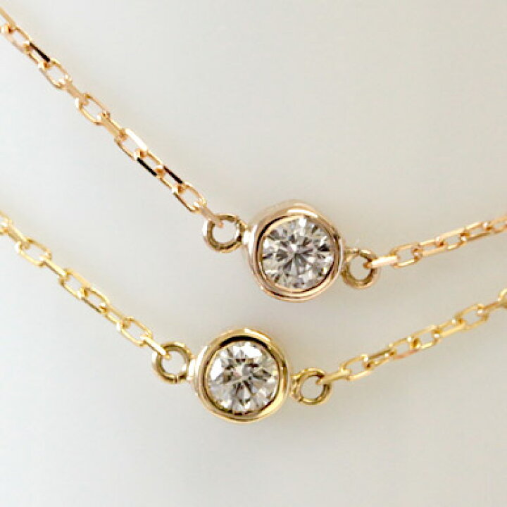 楽天市場】K18 ダイヤモンド ブレスレット 0.1ct フクリン ベゼル  