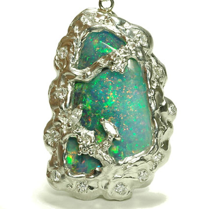 ペンダントオーダーギャラリー Pt900 ボルダーオパール 3.41ct 