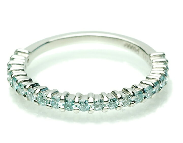 楽天市場】pt900 アイスブルー ダイヤモンド エタニティリング 0.41ct  