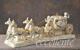SV-49692　イタリア製　陶人形　Cinderella Carriage