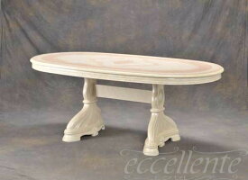 ★ イタリア家具 ヨーロッパ家具 VE-25Wイタリア製家具　ダイニングテーブル180 【イタリアン家具 ヨーロピアン家具 輸入家具 アンティーク調 猫脚】【サルタレッリ】【ベルサイユシリーズ/アイボリー】