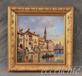 716512514 イタリア製　額絵中　オールドヴェネチア