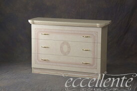 【サルタレッリ/Saltarelli】AM-32W イタリア製 3段シングルチェスト　アマルフィ　アイボリー