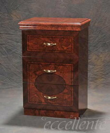 【サルタレッリ/Saltarelli】FL-56 イタリア製 3段ナイトチェスト　フローレンス　ウォールナット