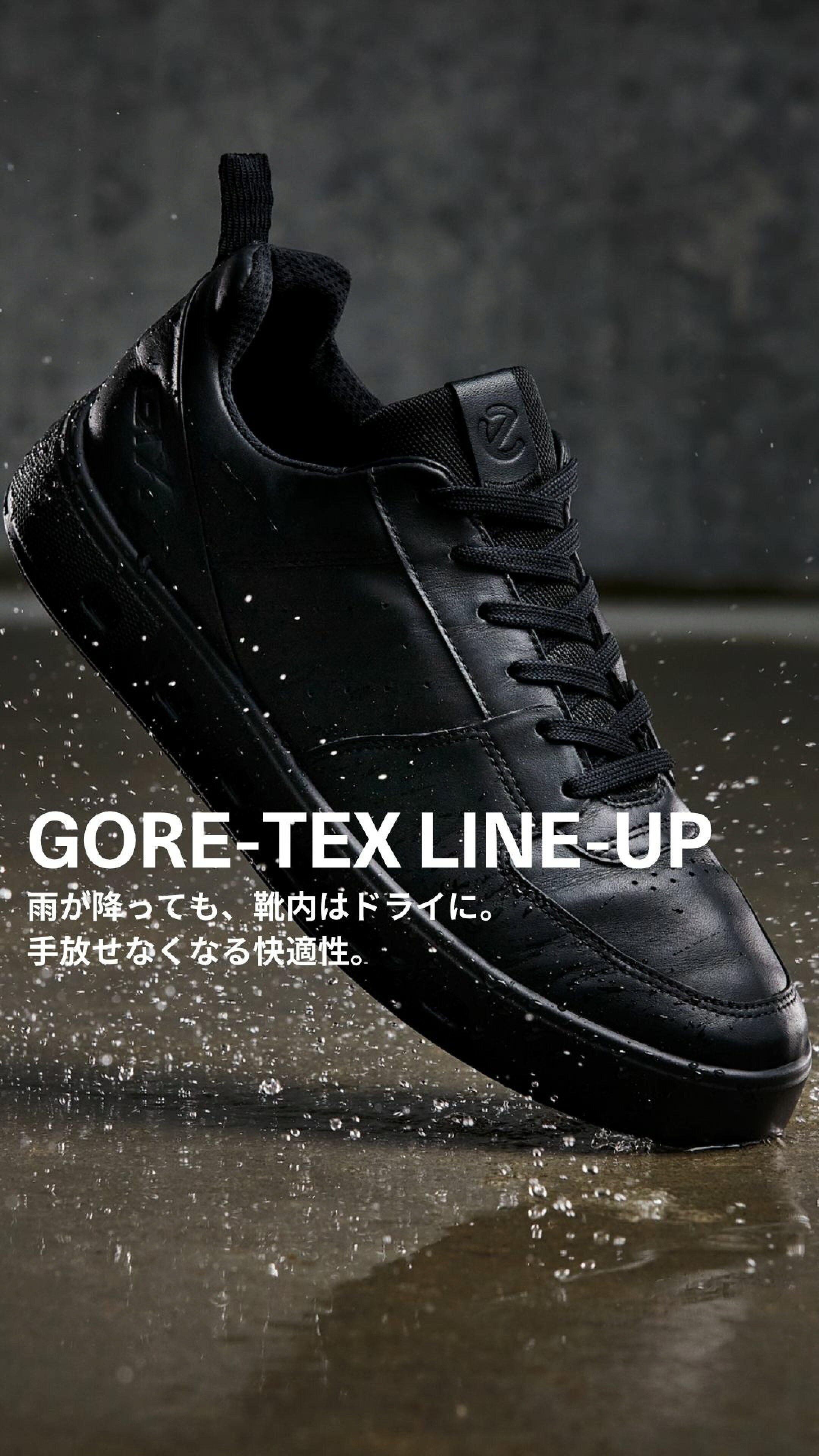 ECCO Gore-tex　防水スニーカー