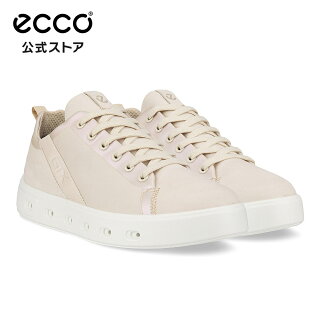 スーパーSALE20%OFF [ECCO公式] ウィメンズ ゴアテックス 防水 ローカット ストリート 720 カジュアルスニーカー レースアップ 紐靴 雨 透湿 本革 通勤 通学 シンプルベージュ レディース ECCO STREET 720 W LOW GTXS NB