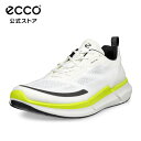 [ECCO公式] バイオム 2.2 本革 メンズ アスレジャースニーカー WHITE / LIME PUNCH 白 カジュアル 多用途 履きやすい アウトドア 快適 ECCO BIOM 2.2 M