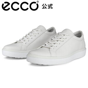 [ECCO����] SOFT 60 M LACE UP �����Y ���[�X�A�b�v�V���[�Y WHITE �z���C�g ���K �y�� �����₷�� �a�m�C �����Y �{�v �����₷�� �G�R�[