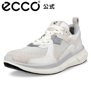 [ECCO] BIOM 2.2 TEX LEA EBY Xj[J[ SHADOW WHITE / WHITE / SHADOW WHITE zCg K y ₷ wlC  fB[X {v [XAbv GR[