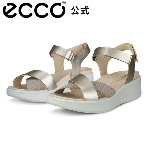 [ECCO] t[g EFbW GGbNX {v fB[X Xgbv T_ PURE WHITE GOLD S[h EBY ₷ C ECCO FLOWT WEDGE LX W GR[