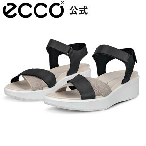 [ECCO] t[g EFbW GGbNX {v fB[X Xgbv T_ BLACK  EBY ₷ C ECCO FLOWT WEDGE LX W GR[