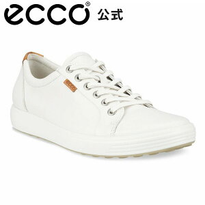【ECCO 公式】 ECCO Soft 7 W Lace up LEA / エコー ソフト 7 W WHITE ホワイト Womens スニーカー