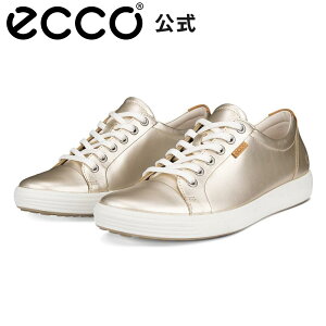 [ECCO����] �\�t�g 7 �{�v ���f�B�[�X �J�W���A�� �X�j�[�J�[ PURE WHITE GOLD ���^���b�N �E�B�����Y �����₷�� �C �ʋ� �ʊw ECCO SOFT 7 W �G�R�[
