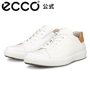 [ECCO����] �\�t�g 7 �{�v �����Y �J�W���A�� �X�j�[�J�[ White / Lion �� �h���X�J�W���A�� �����₷�� �C �ʋ� �ʊw �V���[�Y ECCO SOFT 7 M �G�R�[