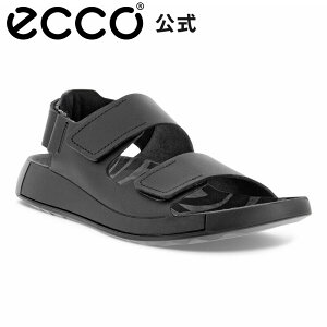 yECCO z ECCO Cozmo M 3-strap LEA / GR[ RY M BLACK ubN Male T_
