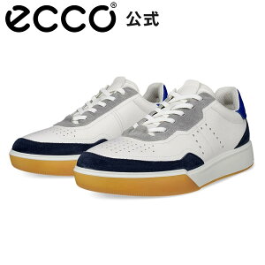 [ECCO����] �X�g���[�g �R�[�g �{�v �����Y �J�W���A�� �X�j�[�J�[ MARINE / WHITE / VIRTUAL �� �����₷�� �C �ʋ� �ʊw �J�W���A���V���[�Y ECCO Street Court M �G�R�[