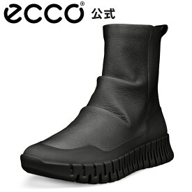 9/26〜30 P10倍 [ECCO公式] GRUUV W BOOT ウィメンズ アンクルブーツ ショートブーツ BLACK / BLACK ブラック 快適 軽量 歩きやすい 婦人靴 女性 レディース 本革 ファスナー エコー