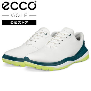 ���������}���\��P10�{[ECCO����] GOLF LT1 �����Y �h�� �X�p�C�N���X �S���t�V���[�Y WHITE/BAYGREEN �G�R�[ �C ���K �����S�n���� ���i�� ���U�[ �{�v �a�m�C ���� �J�̓� ���C���V���[�Y �O���b�v��