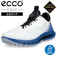 [ECCO公式] GOLF BIOM C5 メンズ GORE-TEX 防水 スパイクレス ゴルフシューズ WHITE/FEDERAL BLUE エコー…