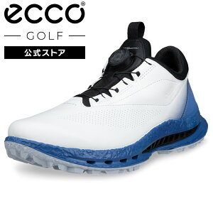 [ECCO����] GOLF BIOM C5 �����Y GORE-TEX �h�� �X�p�C�N���X �S���t�V���[�Y WHITE/FEDERAL BLUE �G�R�[ �C ���K �����S�n���� ���i�� �{�v �a�m�C �O���b�v�� ���C���V���[�Y �S�A�e�b�N�X ���ɂ��� ��