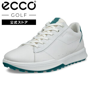 [ECCO����] GOLF STREET VIBE �����Y �h�� �X�p�C�N���X �S���t�V���[�Y WHITE/BAYGREEN �G�R�[ �C ���K �����S�n���� ���i�� ���U�[ �{�v �a�m�C ���� �J�̓� �O���b�v�� �E�H�[�^�[�v���[�t ���ɂ���