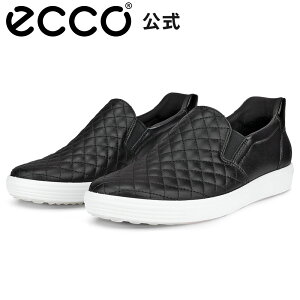 [ECCO����] SOFT 7 W �E�B�����Y EASY SLIP �X���b�|���X�j�[�J�[ BLACK/BLACK �G�R�[ �C ���K �����S�n���� ���i�� �{�v �V���[�Y �w�l�C ���f�B�[�X �E�H�[�L���O �����₷�� ���ɂ��� �X���b�v�C��