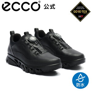 [ECCO����] MULTI-VENT W �E�B�����Y BOA GORE-TEX �h�� �E�H�[�L���O �X�j�[�J�[ BLACK �G�R�[ ���K �����S�n���� ���ɂ��� ���i�� �{�v �_�C������ �w�l �C ���f�B�[�X �J�̓� ���C���V���[�Y �S�A�e