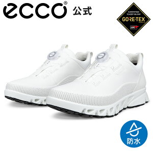 [ECCO����] MULTI-VENT W �E�B�����Y BOA GORE-TEX �h�� �E�H�[�L���O �X�j�[�J�[ WHITE �G�R�[ ���K �����S�n���� ���ɂ��� ���i�� �{�v �_�C������ �w�l �C ���f�B�[�X �J�̓� ���C���V���[�Y �S�A�e