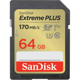 【在庫あり送料無料】 SanDisk サンディスク エクストリーム プラス SDXC UHS-Iカード 64GB SDSDXWH-064G-JNJIP SDSDXWH064GJNJIP【NE直】