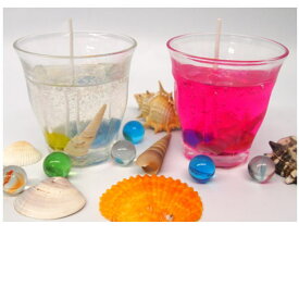 手作りキット お祭りにイベントに みんなで楽しく作ろう! イベント会場に明るい灯をともそう 24個入り クリアキャンドル作り