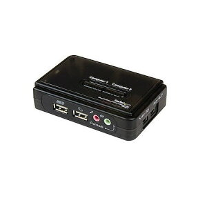 StarTech.com X^|ebNhbgR 2|[gUSBڑKVMXCb`(I[fBIΉ/P[ut) 2pPCp\R/CPUؑ֊(ubN) SV211KUSByNEz
