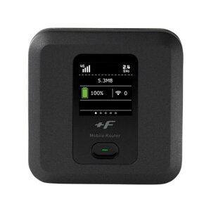 【あす楽対応_関東】【在庫あり送料無料】FUJISOFT 富士ソフト Type-CのUSBポート搭載 キャリアアグリゲーション対応 強化液晶 FUJI Wifi対応 最大通信速度4G下り300Mbps +F FS040W モバイルルーター FS040WMB1【テレワーク応援】