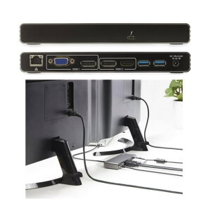 StarTech.com X^|ebNhbgR Thunderbolt 3hbLOXe[V fA4K/60Hzj^Ή DP/HDMI/VGAo MacBook Pro/WindowsΉ 85W USB PD TB3DK2DHV yNEz