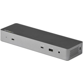 【在庫あり送料無料】 StarTech.com スタ−テックドットコム Thunderbolt 3 ドック/USB-C互換サンダーボルト3ドッキングステーション/デュアル4Kモニタ(DisplayPort 1.4 & HDMI 2.0)/シングル8Kモニタ/96W /ギガビット有線LAN/Windows & Mac対応 TB3CDK2DH 【NE直】