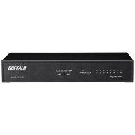 BUFFALO バッファロー Giga 8ポート スイッチングハブ 電源内蔵 金属筐体 LSW6-GT-8NS/BK LSW6GT8NS/BK …