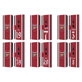 公式ライセンス Arsenal FC 2021/22 プレイヤーズ・ホームキット グ レザー手帳型ウォレットタイプケース Sony 電話 1 アーセナル アーセナルFC サポーター サッカー サッカー部 フットボール