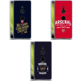 公式ライセンス Arsenal FC タイポグラフィ ソフトジェルケース Sony 電話 1 アーセナル アーセナルFC サポーター サッカー サッカー部 フットボール フットサル プレミアリーグ スマホケース